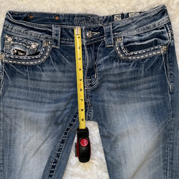 Miss Me Cut-Off 11” Denim Shorts, Size 29 - Picture 4 of 12